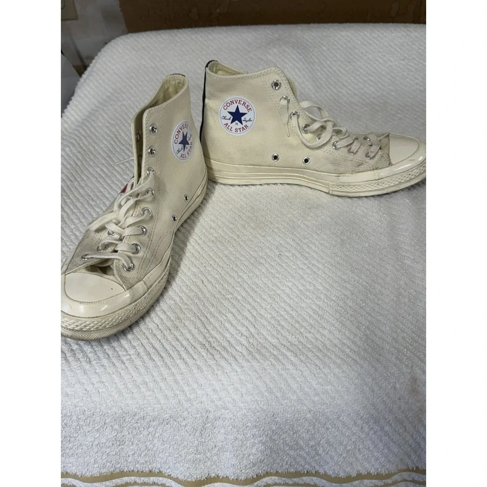 Converse Chuck Taylor CDG Comme des Garcons Men's High Top Sneakers Size 8.5